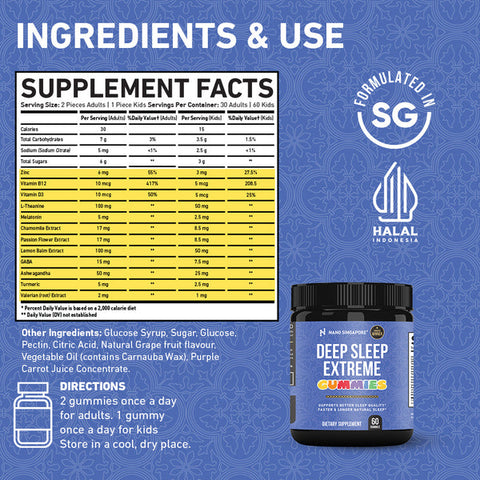 Deep Sleep Extreme Gummies - 60ct