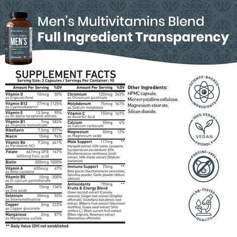 Vitality Formula Men's Multivitamin - 180ct